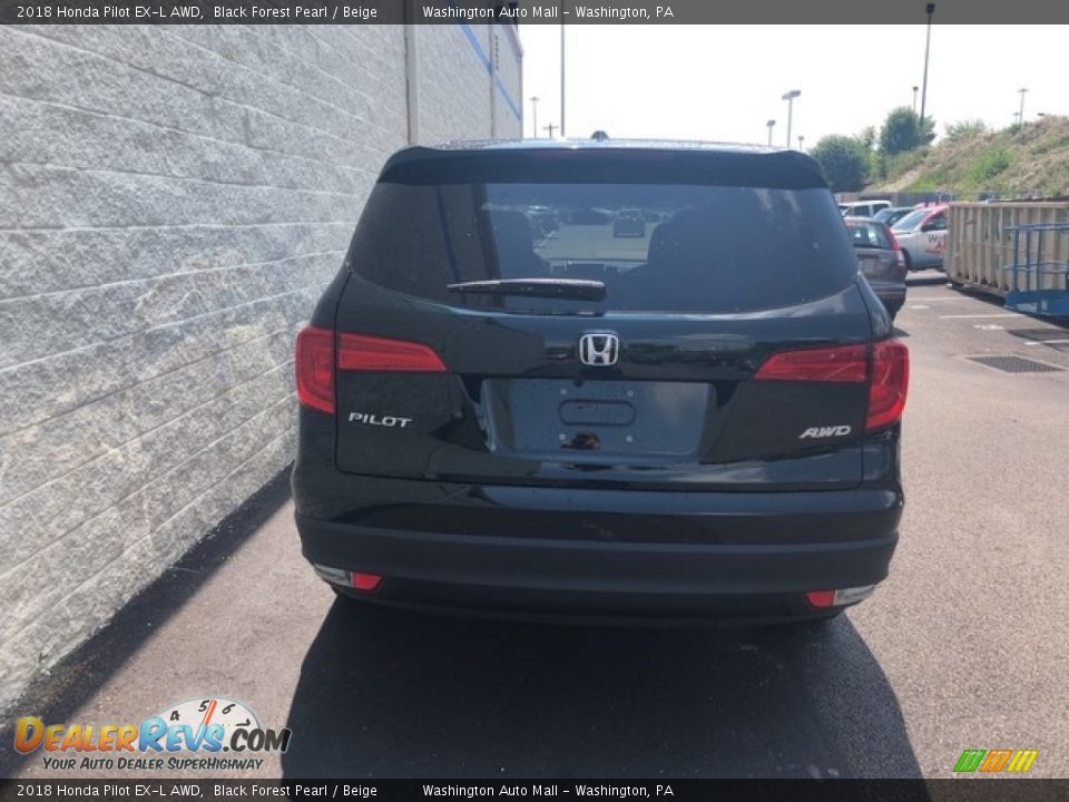2018 Honda Pilot EX-L AWD Black Forest Pearl / Beige Photo #5