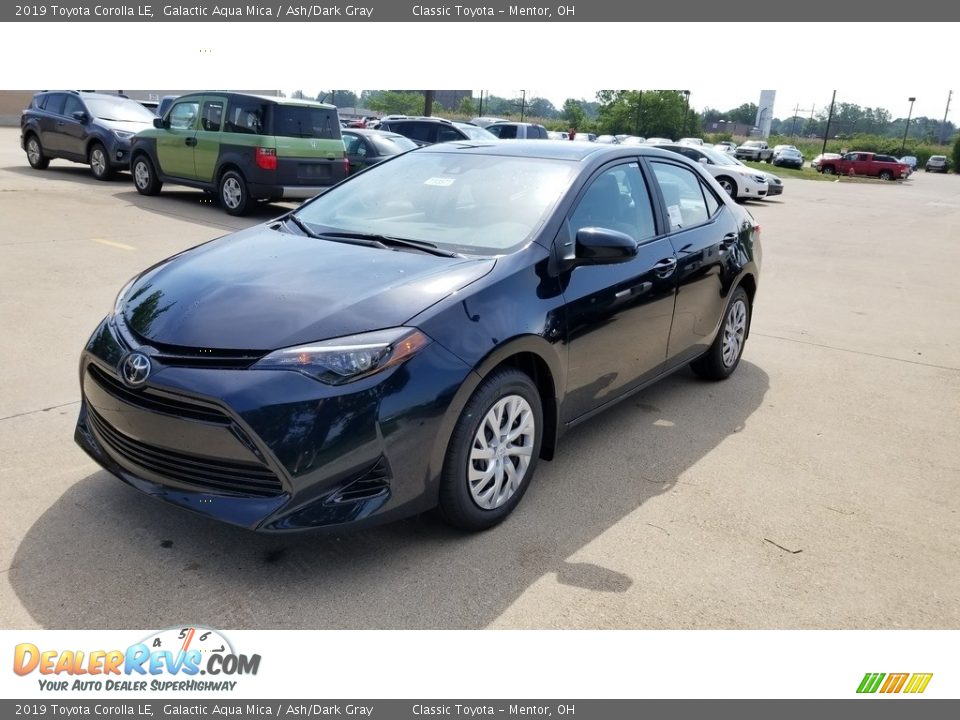 2019 Toyota Corolla LE Galactic Aqua Mica / Ash/Dark Gray Photo #1