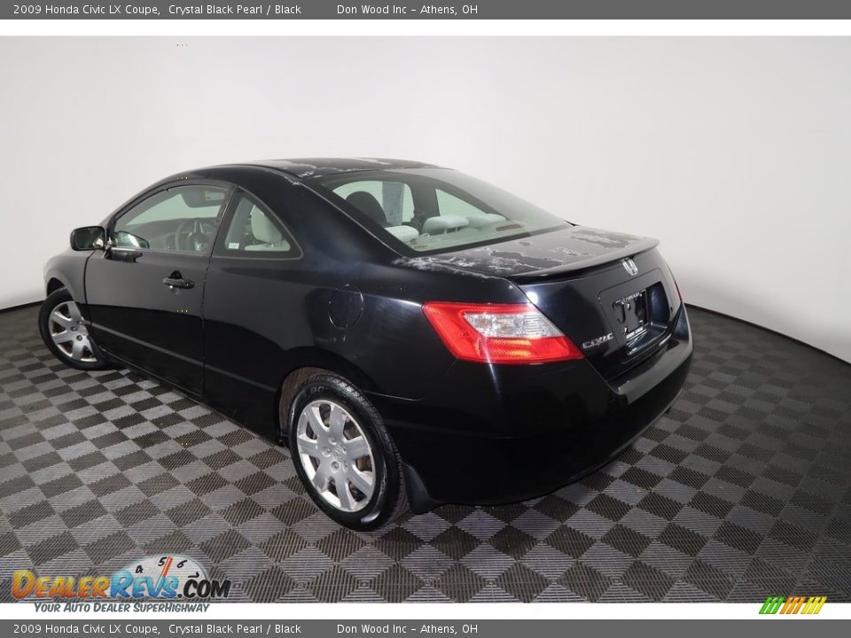 2009 Honda Civic LX Coupe Crystal Black Pearl / Black Photo #7