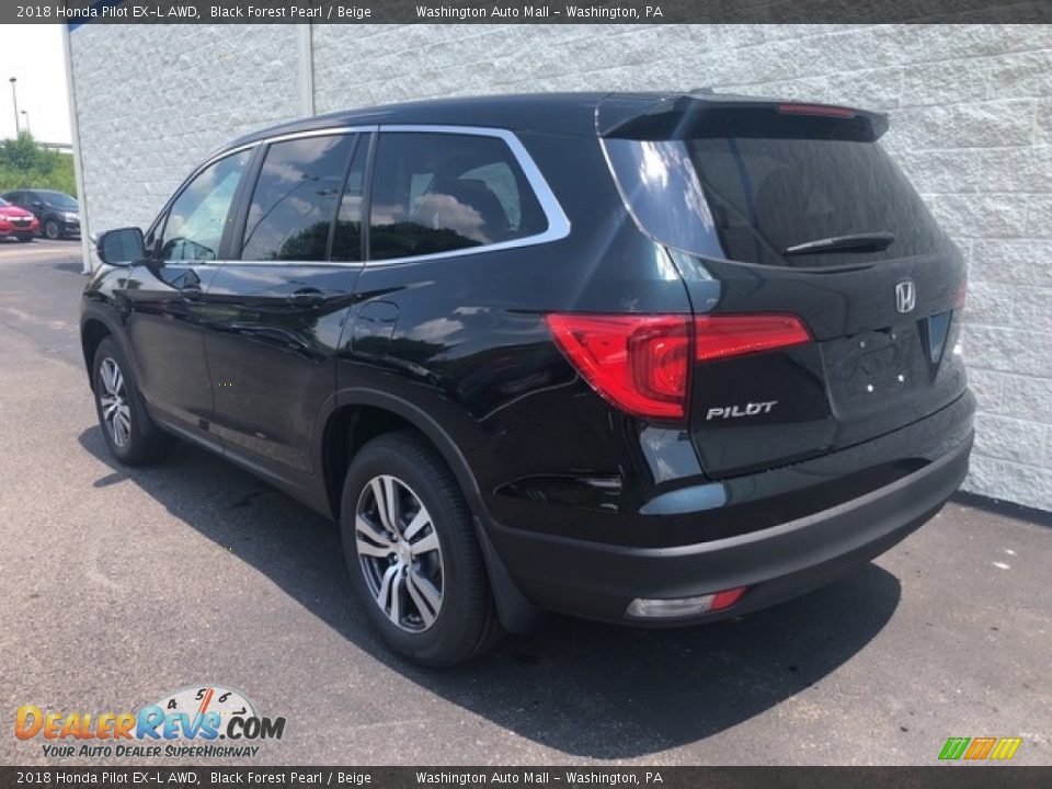 2018 Honda Pilot EX-L AWD Black Forest Pearl / Beige Photo #6