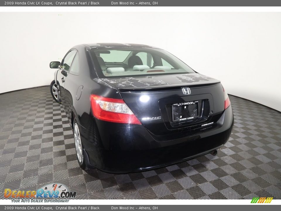 2009 Honda Civic LX Coupe Crystal Black Pearl / Black Photo #8