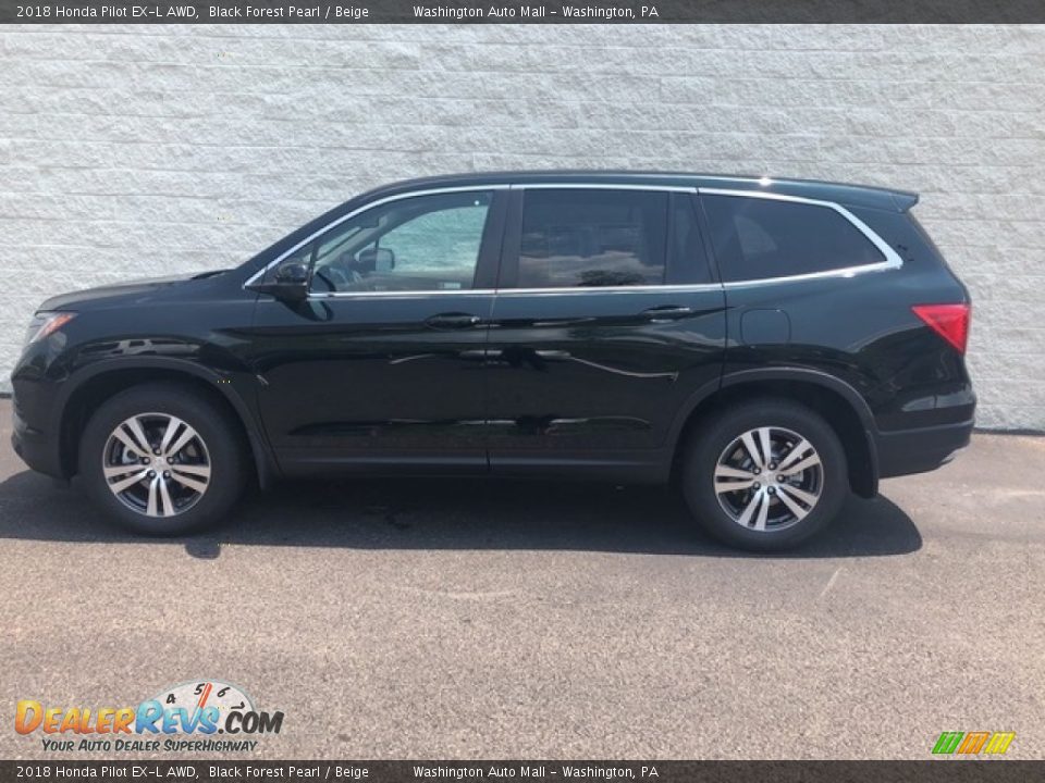2018 Honda Pilot EX-L AWD Black Forest Pearl / Beige Photo #7