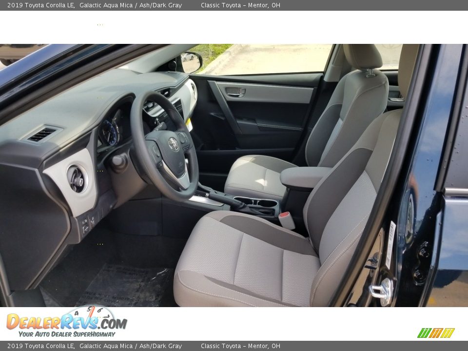 2019 Toyota Corolla LE Galactic Aqua Mica / Ash/Dark Gray Photo #3