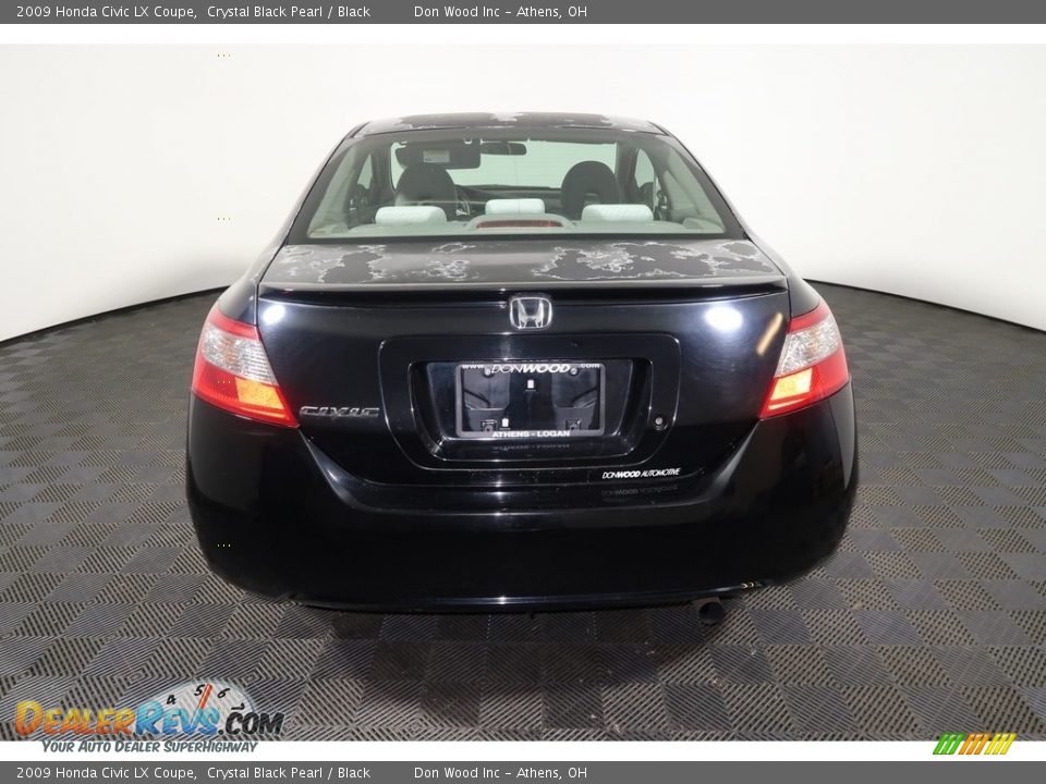 2009 Honda Civic LX Coupe Crystal Black Pearl / Black Photo #9