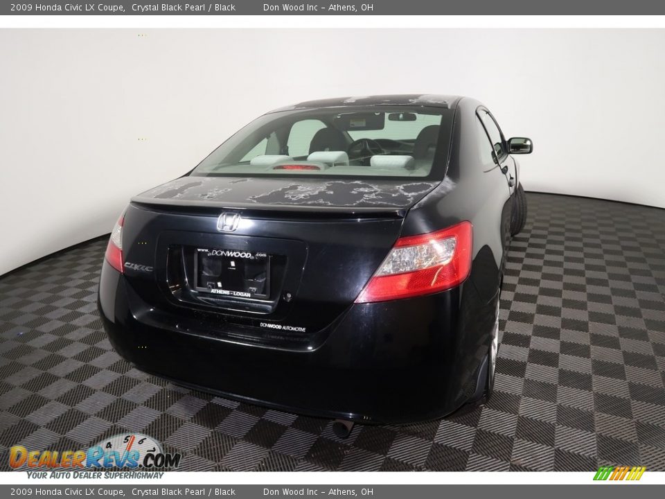 2009 Honda Civic LX Coupe Crystal Black Pearl / Black Photo #10
