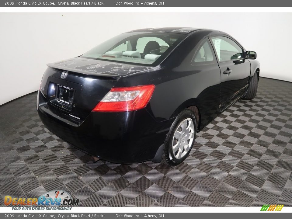2009 Honda Civic LX Coupe Crystal Black Pearl / Black Photo #11