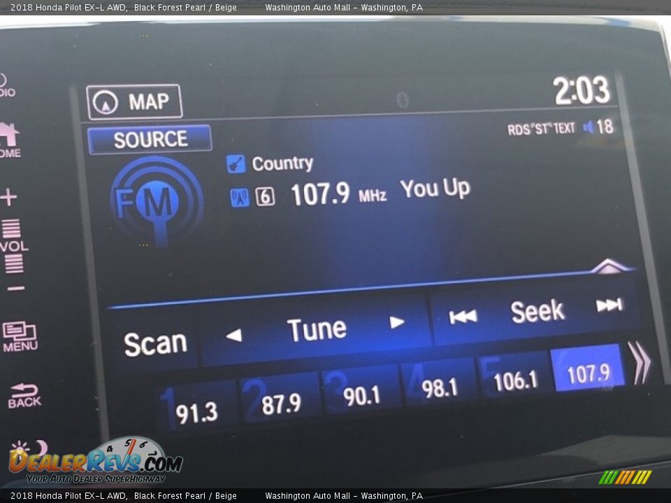 2018 Honda Pilot EX-L AWD Black Forest Pearl / Beige Photo #13