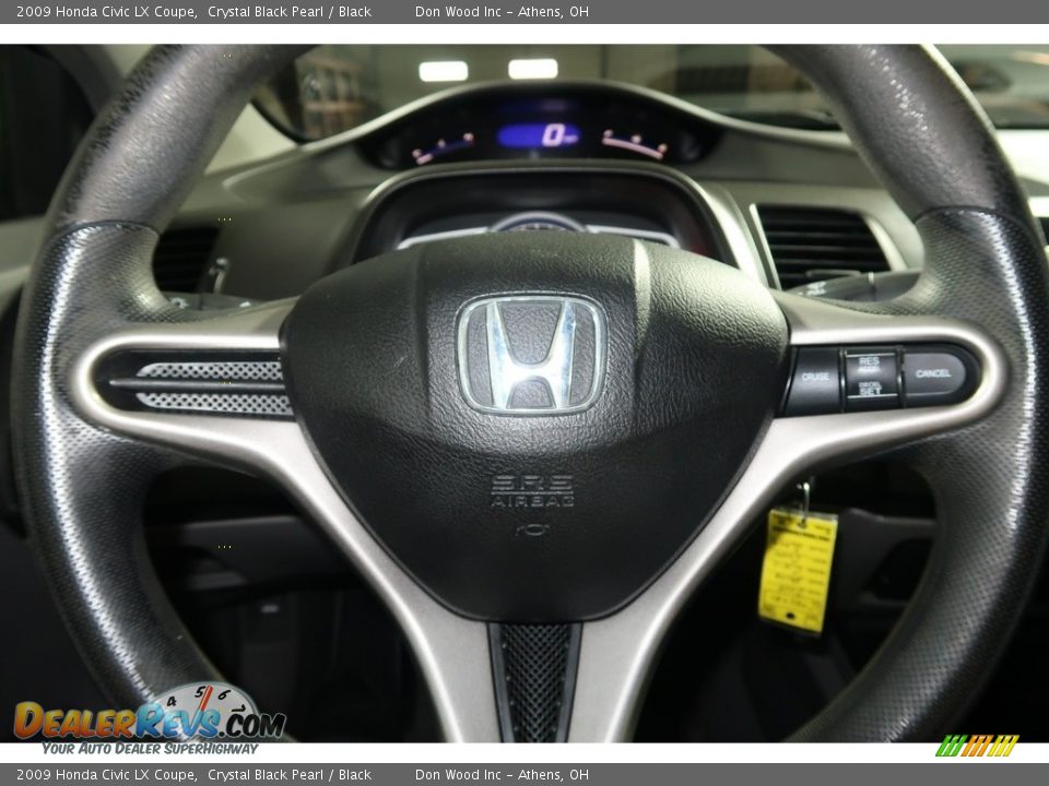 2009 Honda Civic LX Coupe Crystal Black Pearl / Black Photo #13