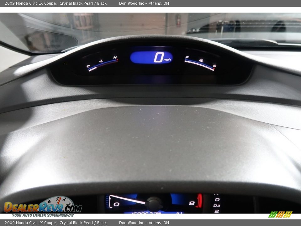 2009 Honda Civic LX Coupe Crystal Black Pearl / Black Photo #15