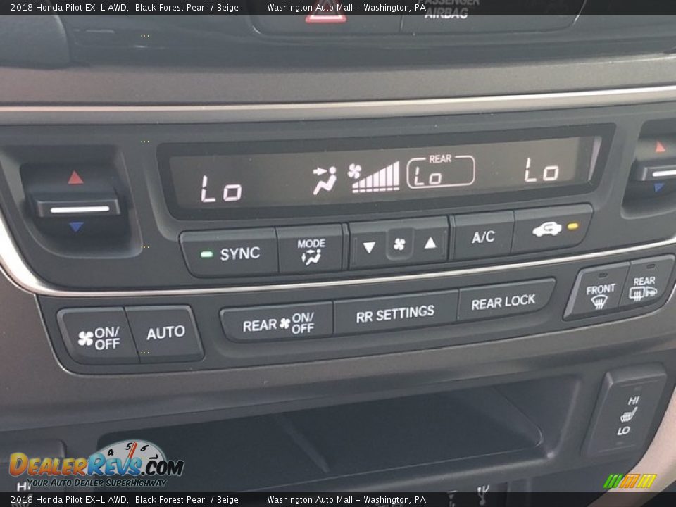 2018 Honda Pilot EX-L AWD Black Forest Pearl / Beige Photo #17