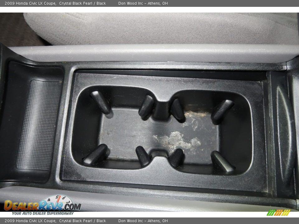 2009 Honda Civic LX Coupe Crystal Black Pearl / Black Photo #17