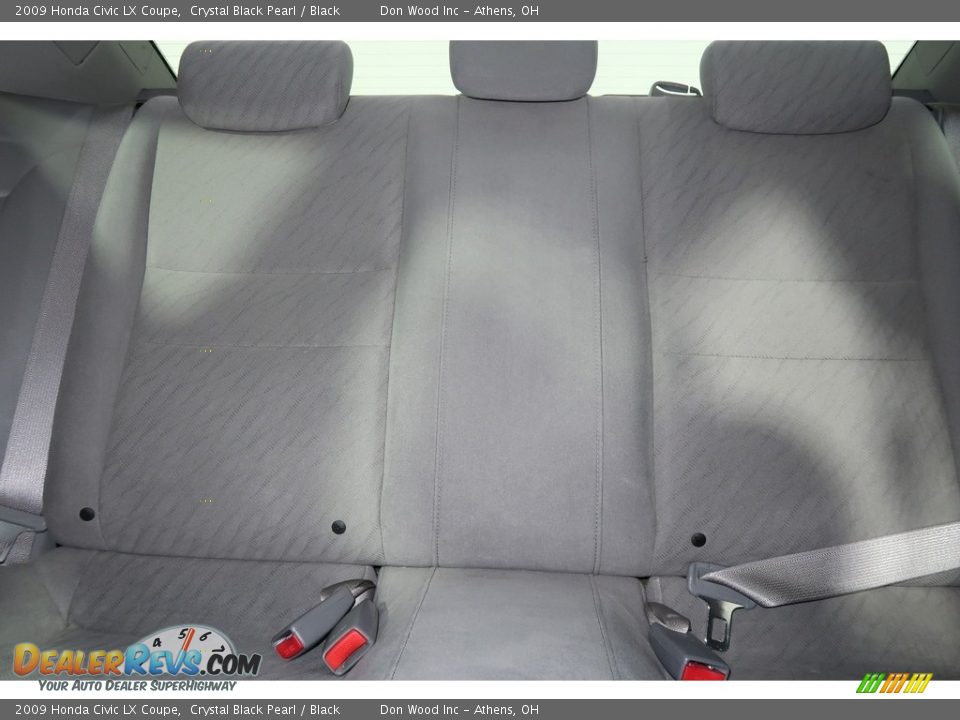 2009 Honda Civic LX Coupe Crystal Black Pearl / Black Photo #18