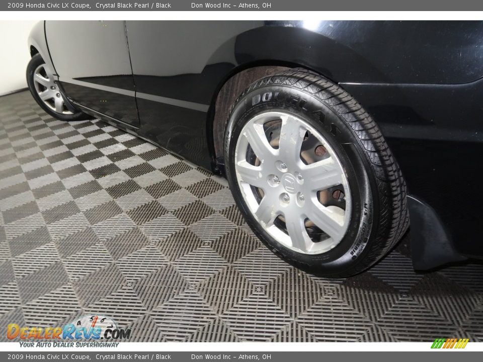 2009 Honda Civic LX Coupe Crystal Black Pearl / Black Photo #19