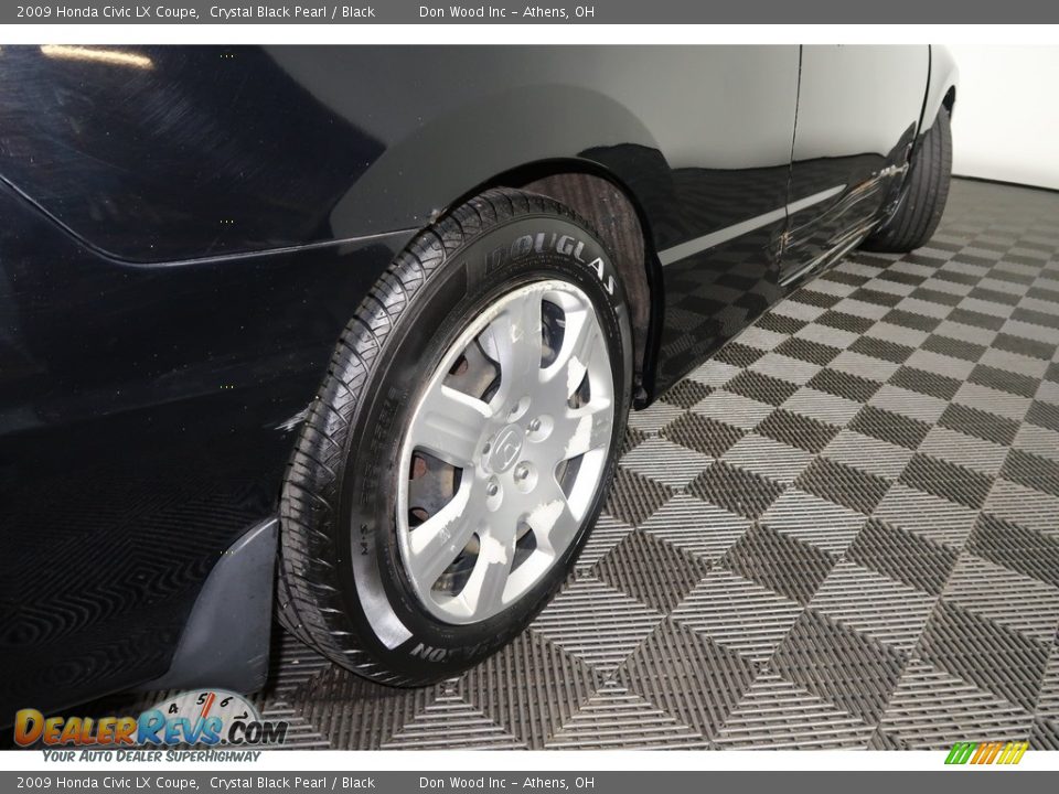 2009 Honda Civic LX Coupe Crystal Black Pearl / Black Photo #20