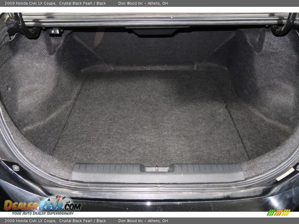 2009 Honda Civic LX Coupe Crystal Black Pearl / Black Photo #22