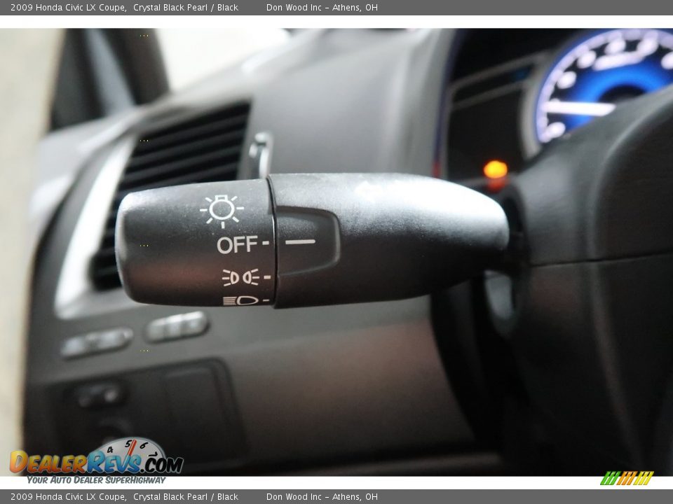2009 Honda Civic LX Coupe Crystal Black Pearl / Black Photo #27
