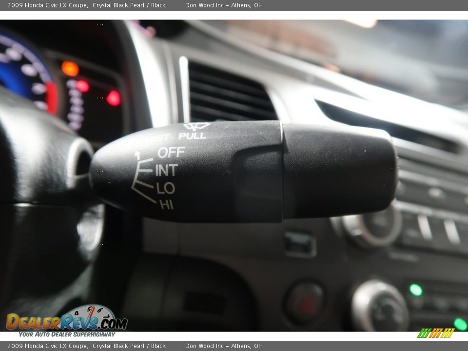 2009 Honda Civic LX Coupe Crystal Black Pearl / Black Photo #28