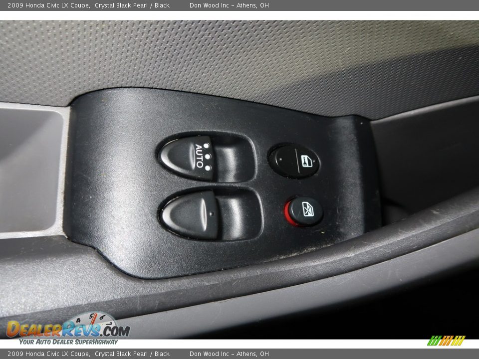 2009 Honda Civic LX Coupe Crystal Black Pearl / Black Photo #29