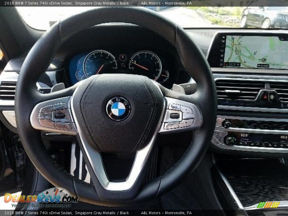 2018 BMW 7 Series 740i xDrive Sedan Singapore Gray Metallic / Black Photo #15
