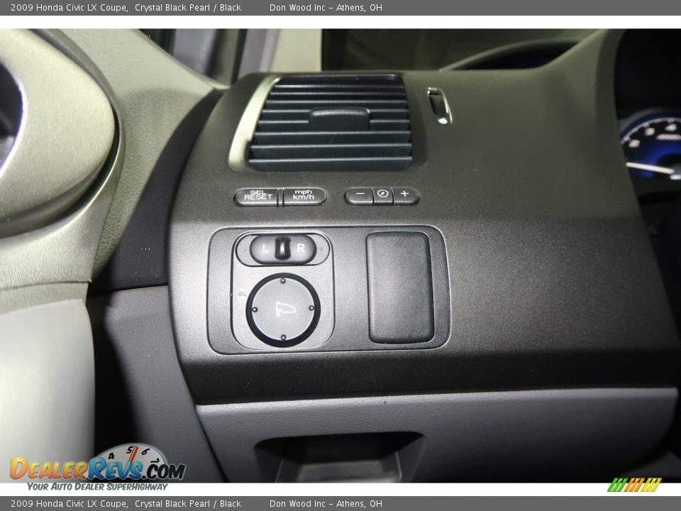 2009 Honda Civic LX Coupe Crystal Black Pearl / Black Photo #30