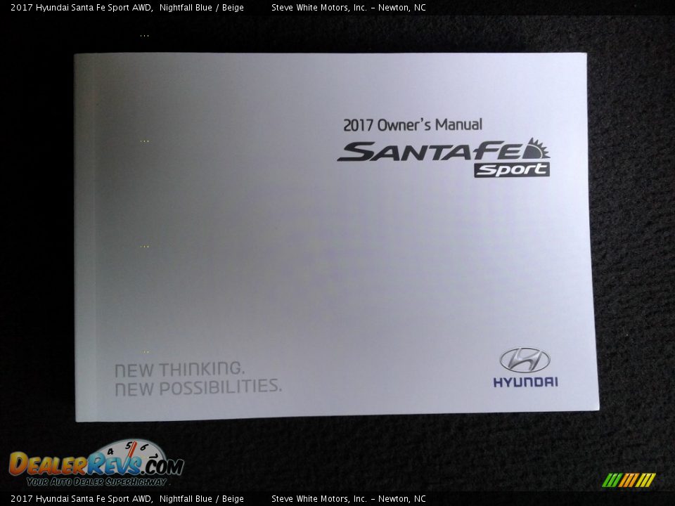 2017 Hyundai Santa Fe Sport AWD Nightfall Blue / Beige Photo #29