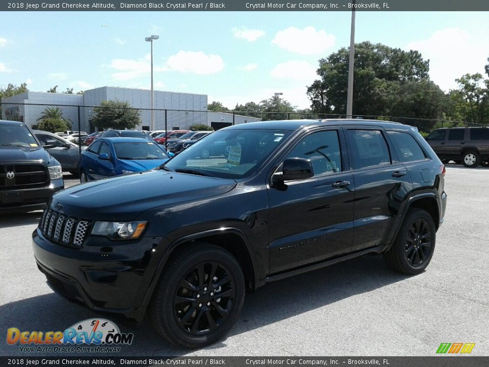 2018 Jeep Grand Cherokee Altitude Diamond Black Crystal Pearl / Black Photo #12