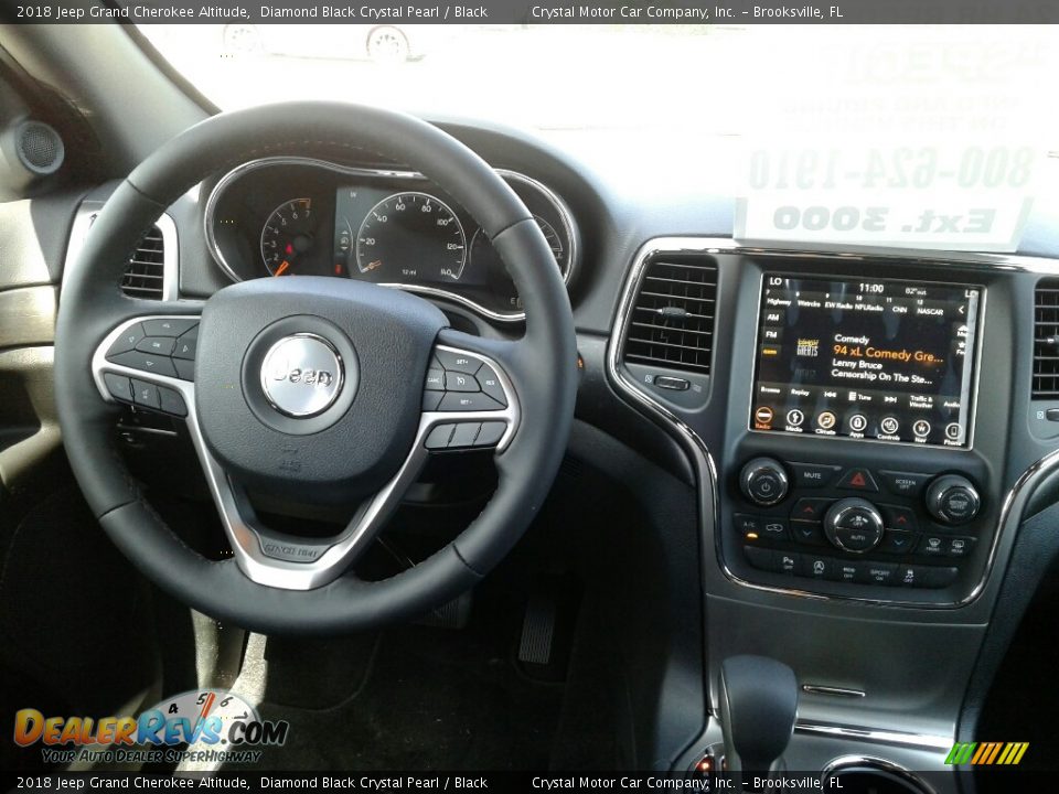 2018 Jeep Grand Cherokee Altitude Diamond Black Crystal Pearl / Black Photo #13