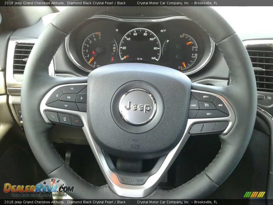 2018 Jeep Grand Cherokee Altitude Diamond Black Crystal Pearl / Black Photo #14