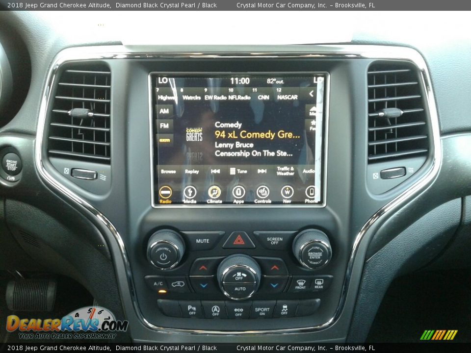 2018 Jeep Grand Cherokee Altitude Diamond Black Crystal Pearl / Black Photo #15