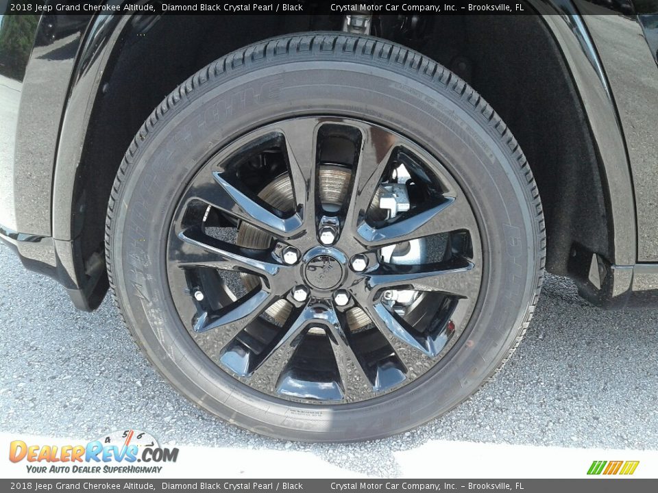 2018 Jeep Grand Cherokee Altitude Diamond Black Crystal Pearl / Black Photo #20