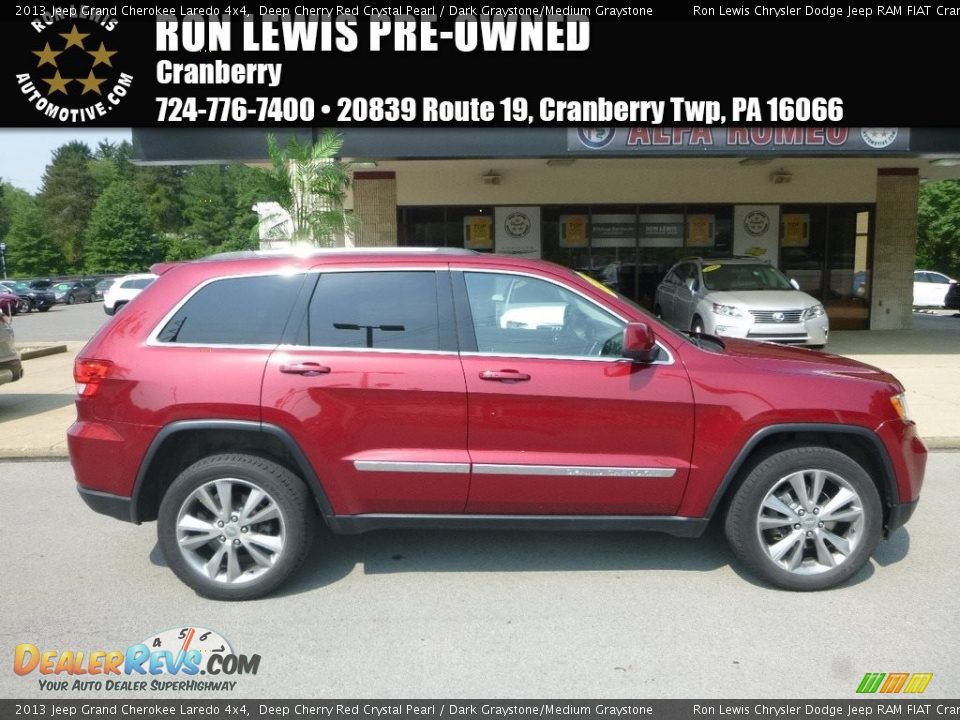 2013 Jeep Grand Cherokee Laredo 4x4 Deep Cherry Red Crystal Pearl / Dark Graystone/Medium Graystone Photo #1