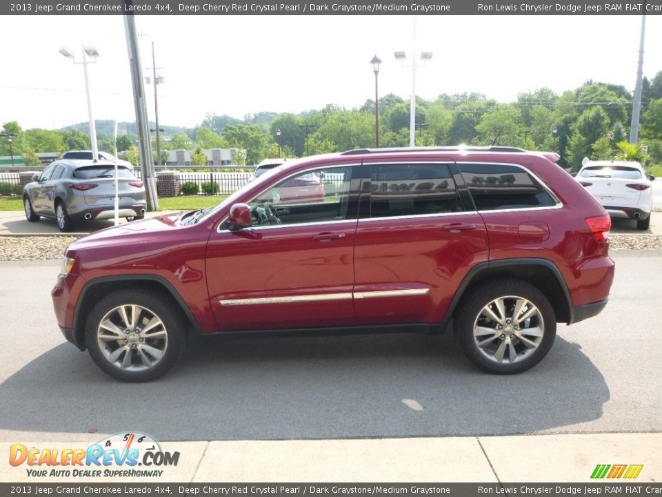 2013 Jeep Grand Cherokee Laredo 4x4 Deep Cherry Red Crystal Pearl / Dark Graystone/Medium Graystone Photo #6