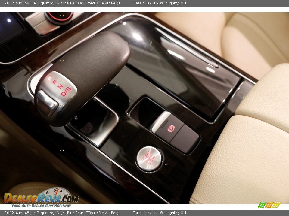 2012 Audi A8 L 4.2 quattro Night Blue Pearl Effect / Velvet Beige Photo #21