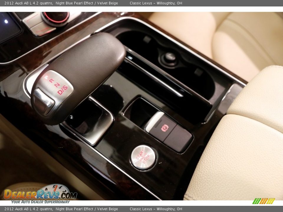 2012 Audi A8 L 4.2 quattro Night Blue Pearl Effect / Velvet Beige Photo #22