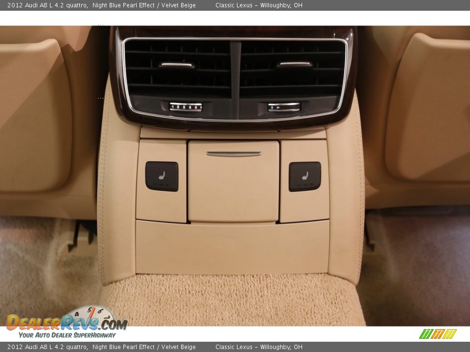 2012 Audi A8 L 4.2 quattro Night Blue Pearl Effect / Velvet Beige Photo #27