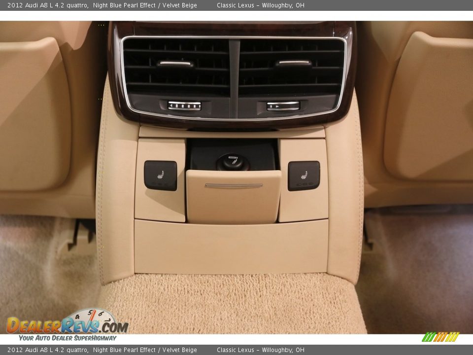 2012 Audi A8 L 4.2 quattro Night Blue Pearl Effect / Velvet Beige Photo #28