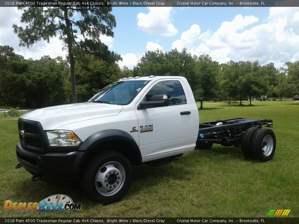 2018 Ram 4500 Tradesman Regular Cab 4x4 Chassis Bright White / Black/Diesel Gray Photo #1