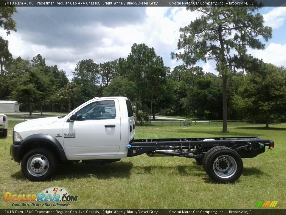 2018 Ram 4500 Tradesman Regular Cab 4x4 Chassis Bright White / Black/Diesel Gray Photo #2