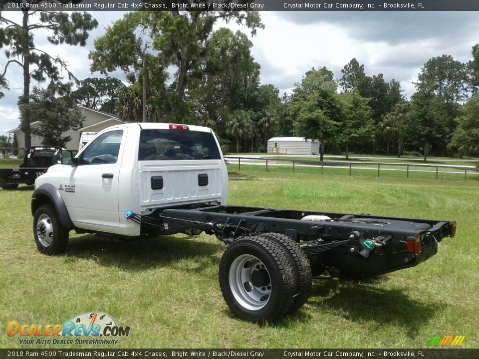 2018 Ram 4500 Tradesman Regular Cab 4x4 Chassis Bright White / Black/Diesel Gray Photo #3