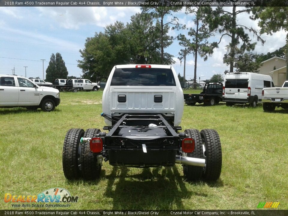 2018 Ram 4500 Tradesman Regular Cab 4x4 Chassis Bright White / Black/Diesel Gray Photo #5