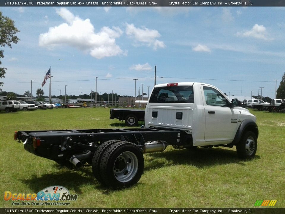 2018 Ram 4500 Tradesman Regular Cab 4x4 Chassis Bright White / Black/Diesel Gray Photo #6