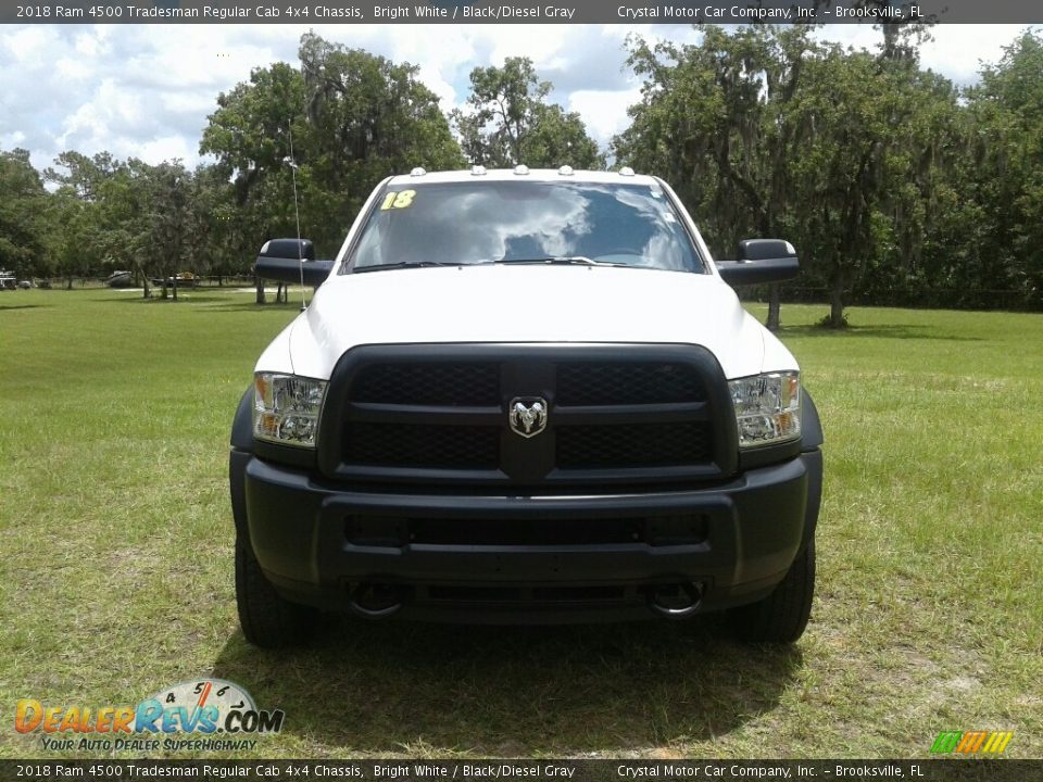 2018 Ram 4500 Tradesman Regular Cab 4x4 Chassis Bright White / Black/Diesel Gray Photo #9