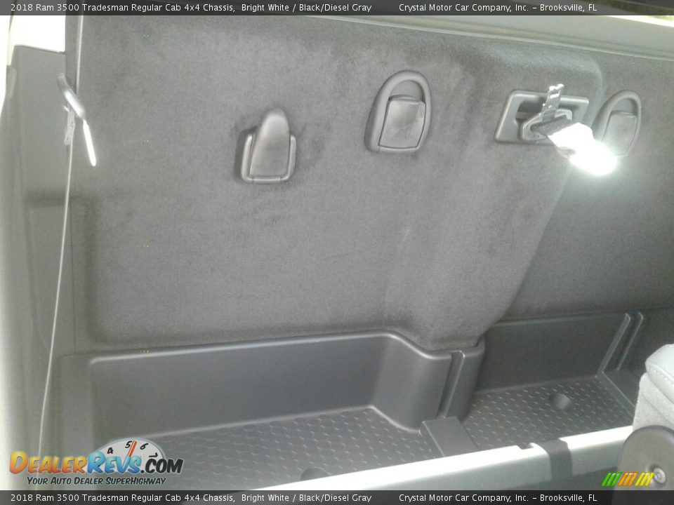 2018 Ram 3500 Tradesman Regular Cab 4x4 Chassis Bright White / Black/Diesel Gray Photo #12