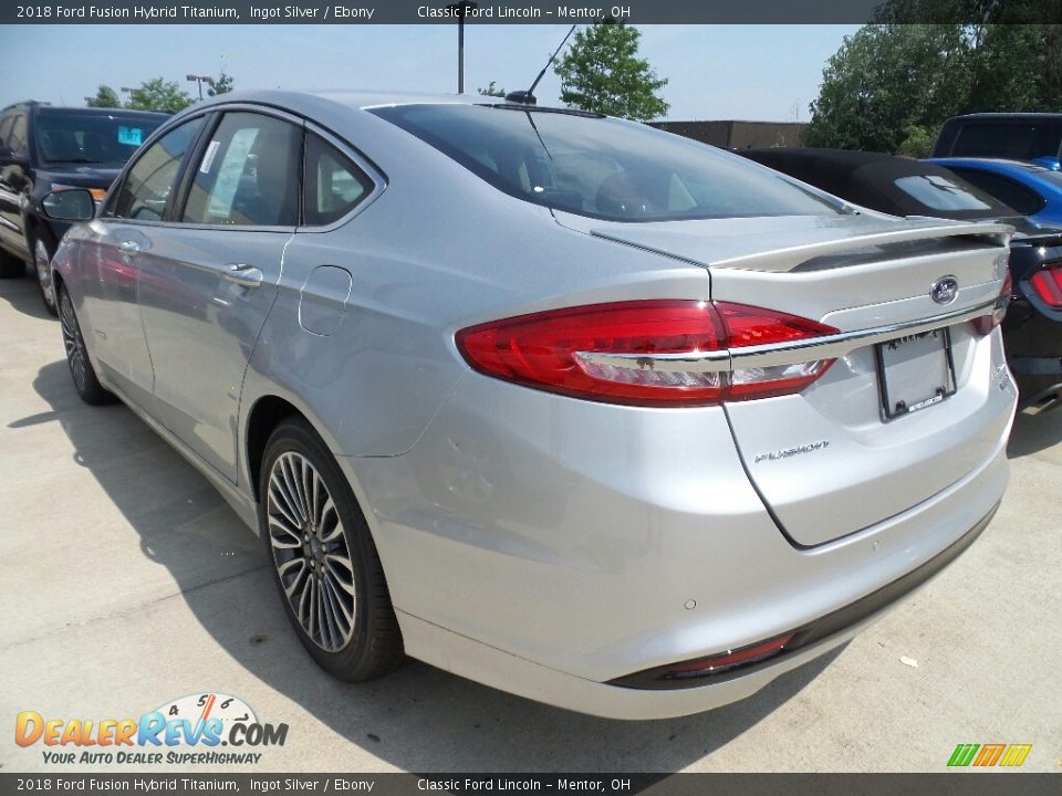 2018 Ford Fusion Hybrid Titanium Ingot Silver / Ebony Photo #2
