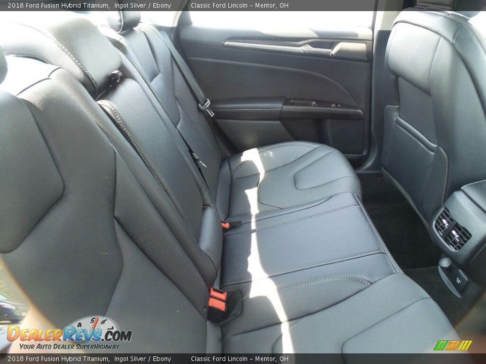 2018 Ford Fusion Hybrid Titanium Ingot Silver / Ebony Photo #5