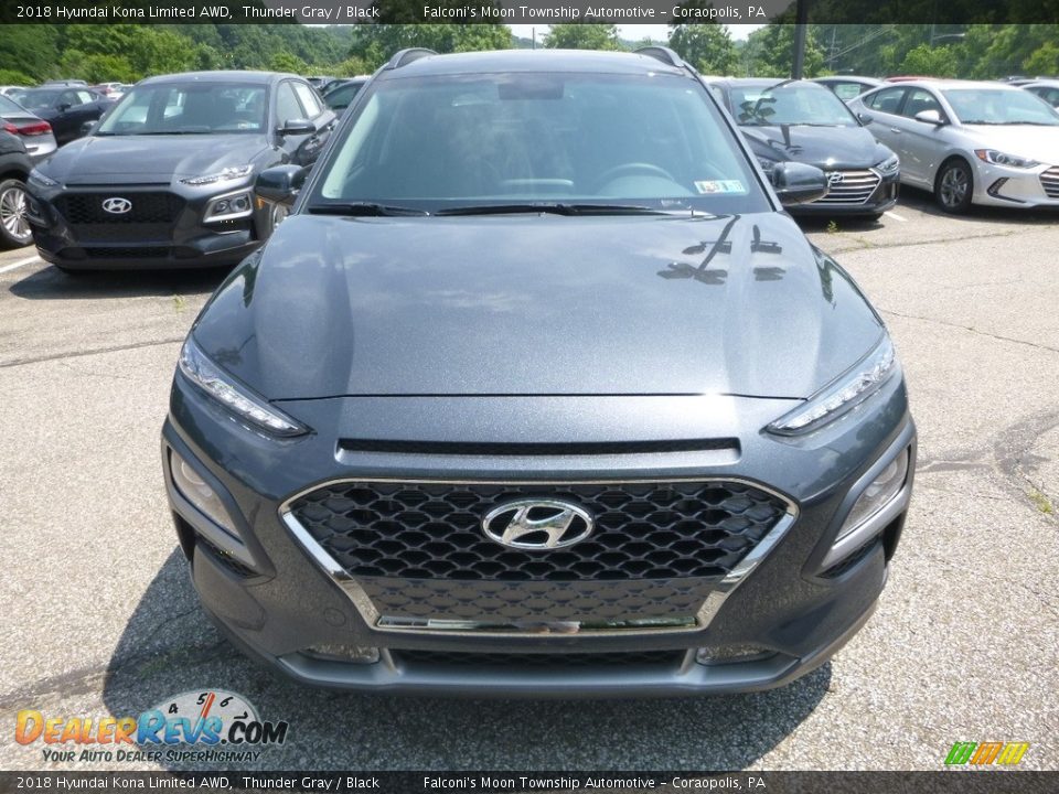 2018 Hyundai Kona Limited AWD Thunder Gray / Black Photo #4
