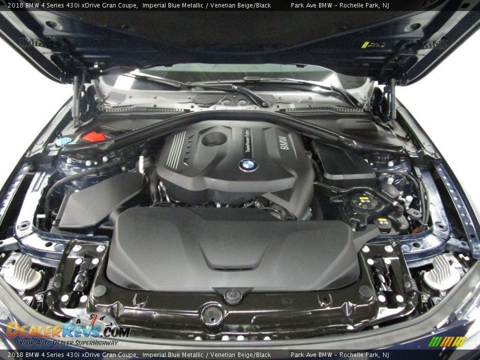 2018 BMW 4 Series 430i xDrive Gran Coupe Imperial Blue Metallic / Venetian Beige/Black Photo #32
