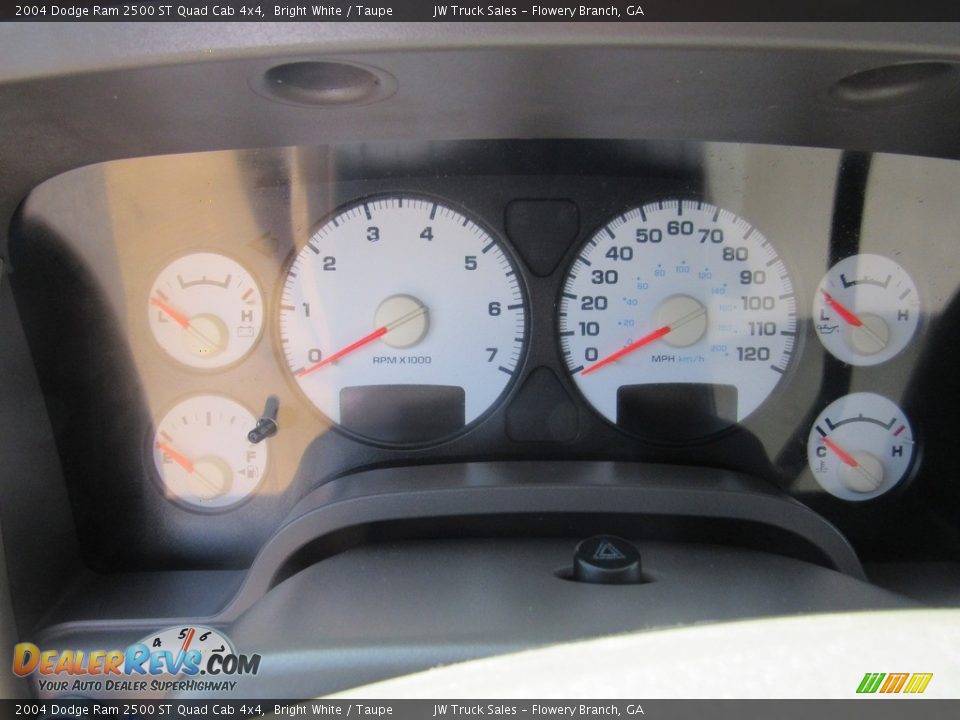 2004 Dodge Ram 2500 ST Quad Cab 4x4 Bright White / Taupe Photo #20