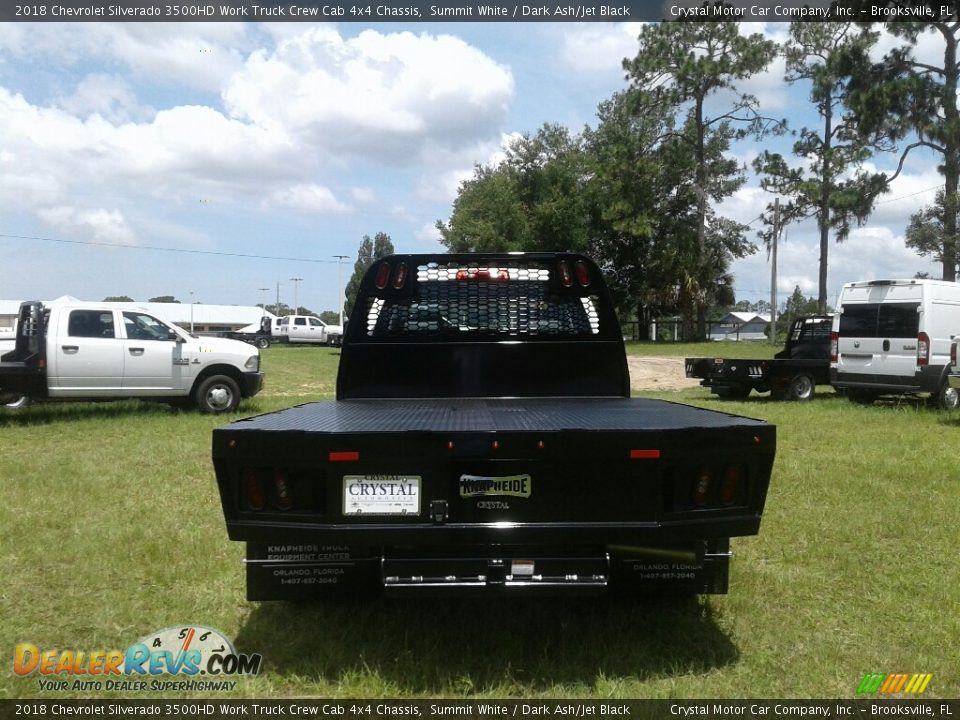 2018 Chevrolet Silverado 3500HD Work Truck Crew Cab 4x4 Chassis Summit White / Dark Ash/Jet Black Photo #4