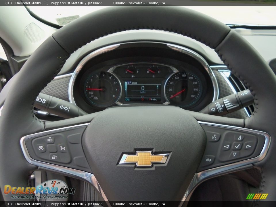 2018 Chevrolet Malibu LT Pepperdust Metallic / Jet Black Photo #17
